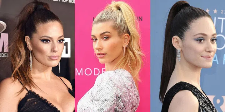 Slick your hair up. All the way up. Done in rumpled texture or stick-straight, the high ponytail adds both an elegance and ease to every ensemble. Bonus: the tighter you secure it, the more lifted your face looks (but maybe pop an Advil or two first). 
