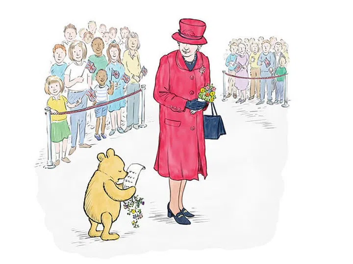 Queen Elizabeth Winnie the Pooh