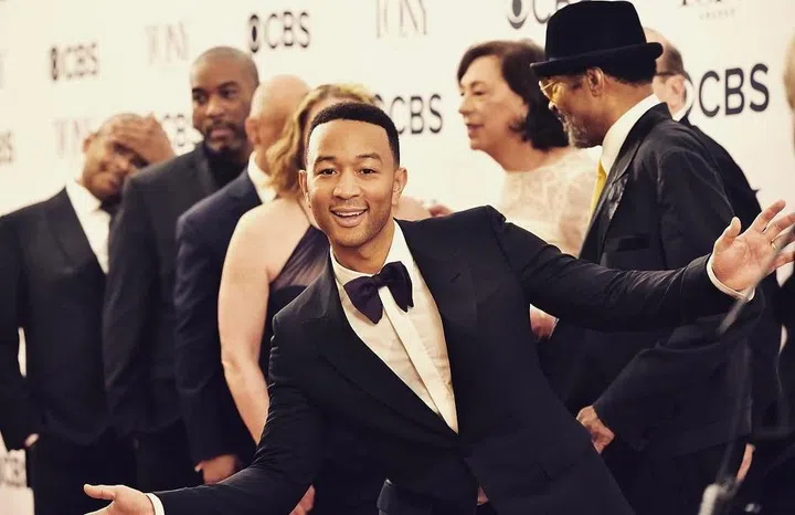 "I took this photo right after John won his Tony a couple weeks ago. In all our time together (11ish years!!?!?) I cannot believe how much he has grown as a man and a husband. To see him go from big goals to big ideas to big wins and the love of so many makes me so so happy. 10 years ago, I didn't think he could get better, then I got to see him as a father. I don't know how or why Luna, my family and I got so lucky in this life but I will stop questioning and just be grateful. I love you so much, John. Happy Father's Day." Photo: @chrissyteigen