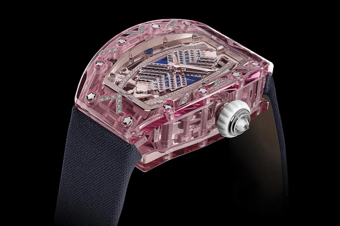Richard Mille Dazzles With Its New Coloured Sapphire Cases