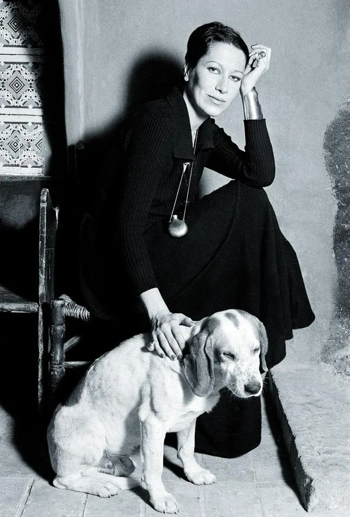 Elsa Peretti wearing the Bone cuff. 

Photo: Courtesy