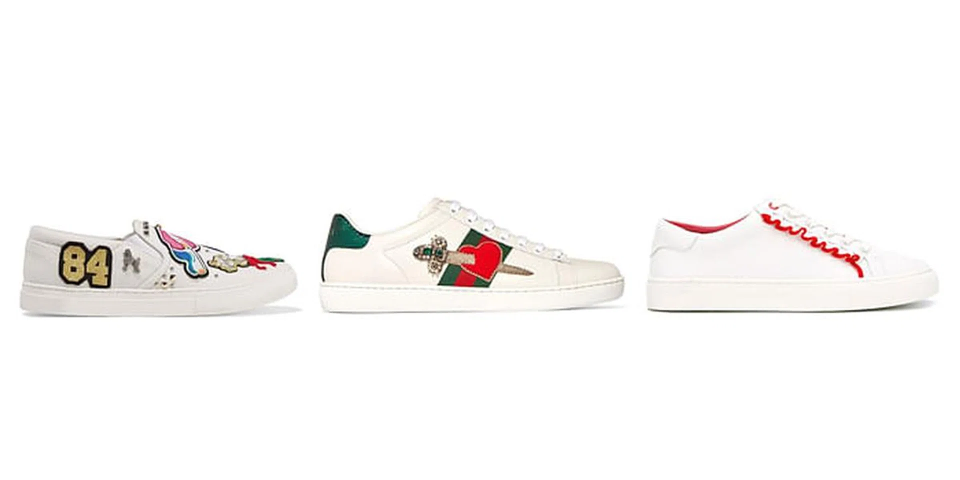 White sneakers