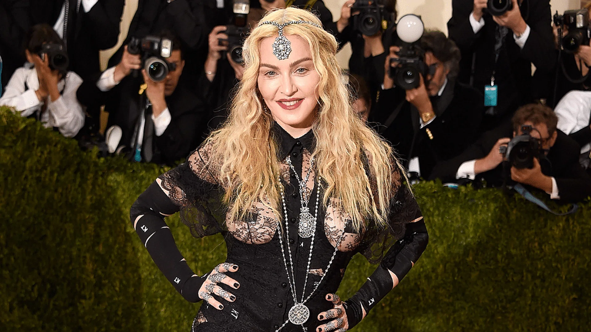 Madonna And Her Twins Match In Blue D&G Looks For The Singer’s Birthday In Sicily