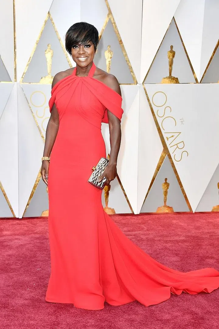 in Armani Privé. Photo: Getty 