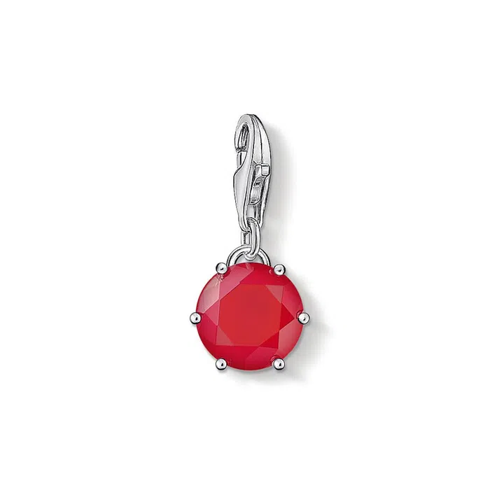 Charm pendant „July“ with lobster clasp, $91