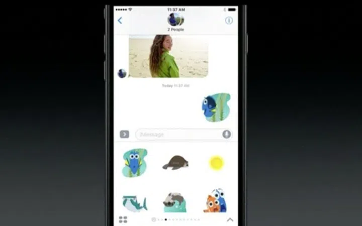 Messages is the most used iPhone app but it's a little bit dry. iOS 10 will fix that though with a complete Messages overhaul that's adding dozens of new features and functions. While you'll now be able to send handwritten texts for a little more personalisation, Bubble Effects will change the size of message bubbles, making it seem like you're shouting or whispering what you've got to say. That's not where it ends though. Live Sketches will let you draw out doodles to send, stickers will up your emoji game and Invisible Ink messages will let you hide text and snaps behind a bit of distortion that can be removed with a sideways swipe. Photo: Apple