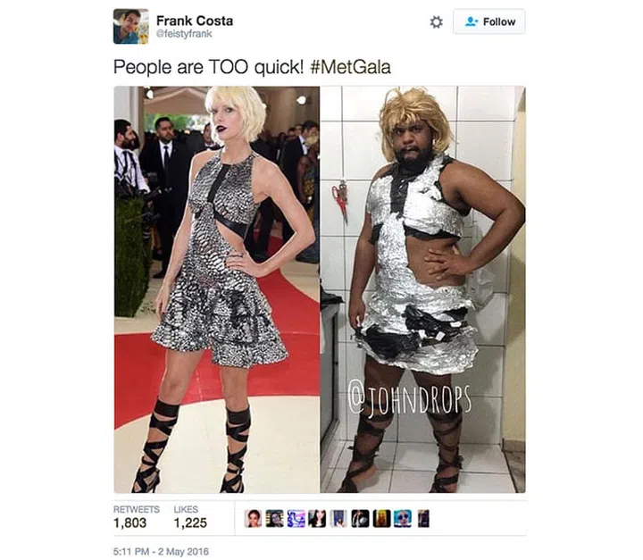 The 26 Funniest Tweets About The 2016 Met Gala