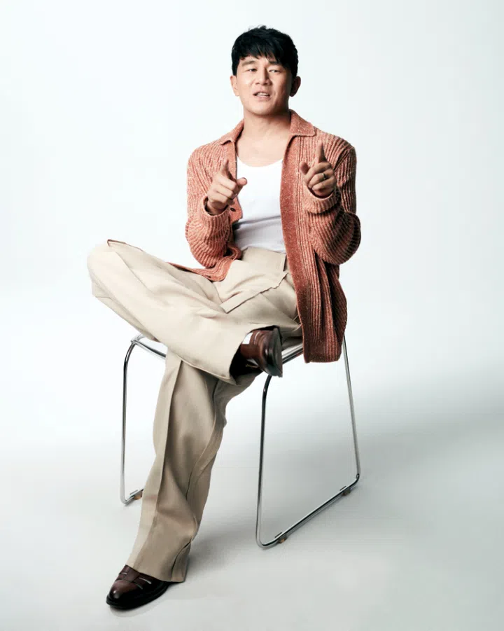 Ronny Chieng in Zegna and Ralph Lauren for BAZAAR Man March 2024