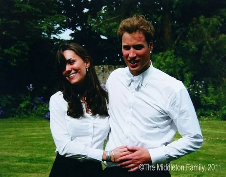 Kate Middleton and Prince William on the day of their graduation in 2005. Photo: Getty 