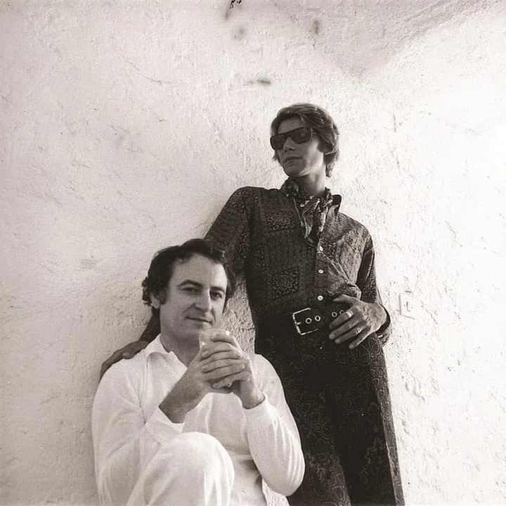 The designer and Pierre Bergé, who first came to Marrakesh on holiday in 1966. Photo: Pierre Bergé