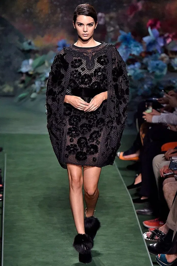 PARIS, FRANCE - JULY 05: Kendall Jenner walks the runway during the Fendi Haute Couture Fall/Winter 2017-2018 show as part of Haute Couture Paris Fashion Week on July 5, 2017 in Paris, France. (Photo by Victor VIRGILE/Gamma-Rapho via Getty Images)
