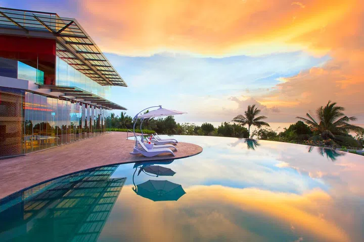 The Balinese sunset