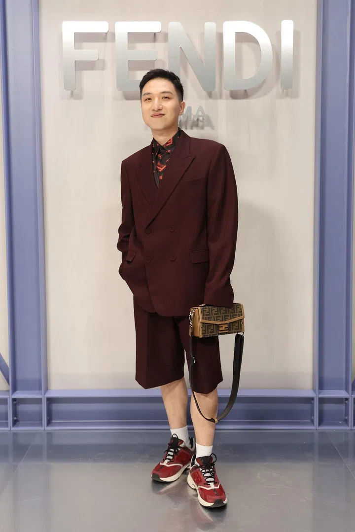 MILAN, ITALY - SEPTEMBER 21: Mr. Bags attends the Fendi Spring Summer 2023 Show during Milan Fashion Week  on September 21, 2022 in Milan, Italy. (Photo by Daniele Venturelli/Getty Images for Fendi)