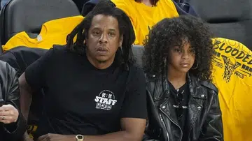 Jay-Z Blue Ivy Carter NBA Finals