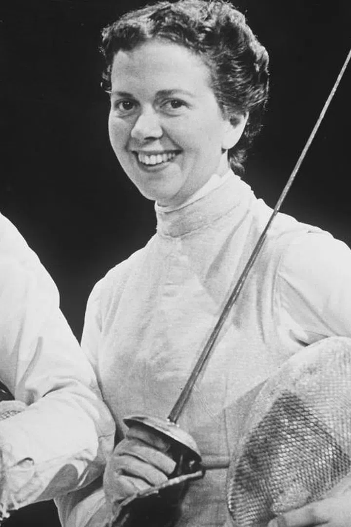 Great Britain's gold medal-winning fencer Gillian Sheen in Melbourne. Photo: Getty
