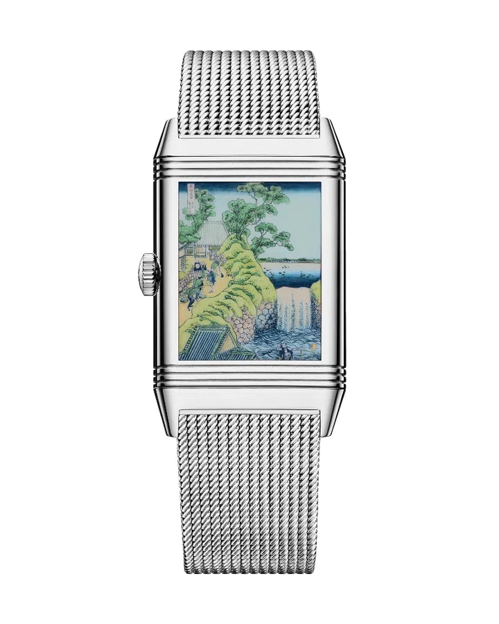 Jaeger-LeCoultre Reverso Tribute Enamel Hokusai “Waterfalls” back