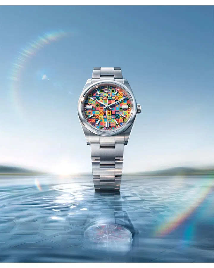 Watches and Wonders 2026 | Rolex Oyster Perpetual 36 with a multi-coloured, Jubilee-motif dial