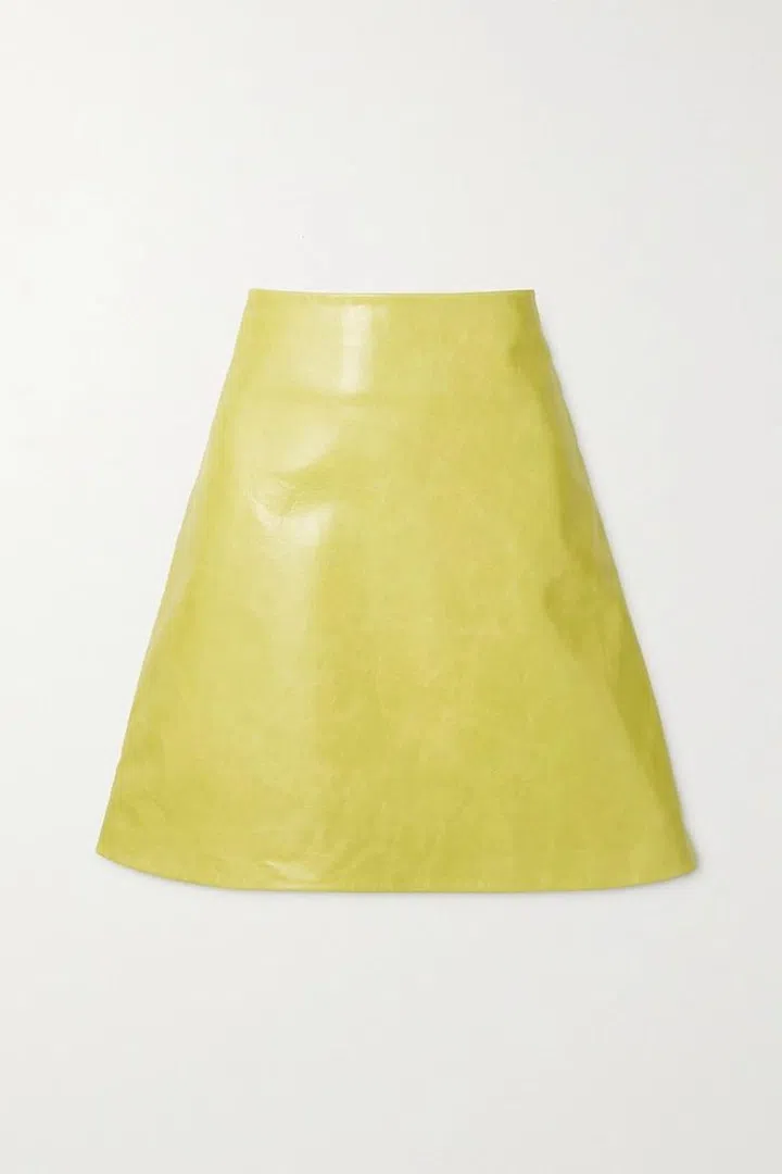 Marcia Leather Skirt, $1,835, Maximilian at Net-a-Porter