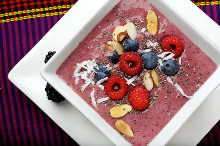 These little fruits owe their deep red and purplish hues to anthocyanin – a powerful antioxidant that fends off skin-damaging free radicals on a cellular level. On top of that, berries contain ellagic acid, a compound that halts the formation of an enzyme that breaks down elastin and collagen (stuff holds your skin together). Want youthful skin? You know which fruits to reach out for next time! (Photo: Getty)
