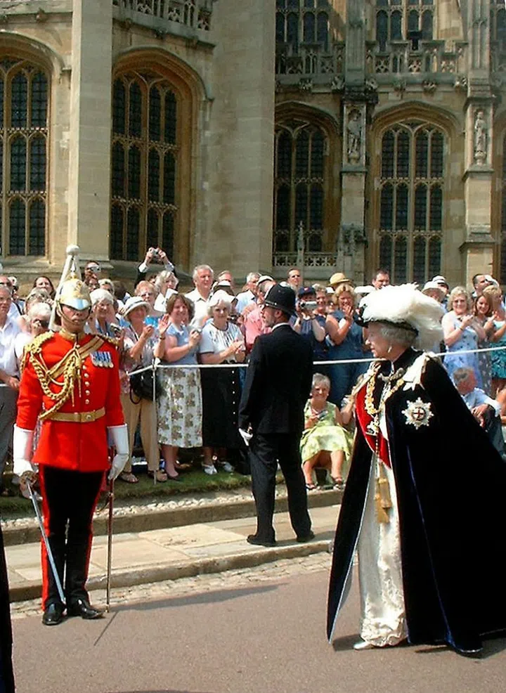 At the annual Order of the Garter Ceremony at Windsor Castle.

Photo: Valerie Buckley