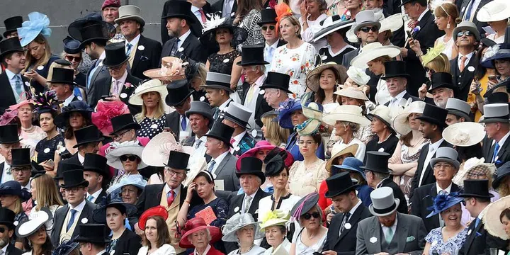 Hats are a must at the high-society event.
Photo: Getty