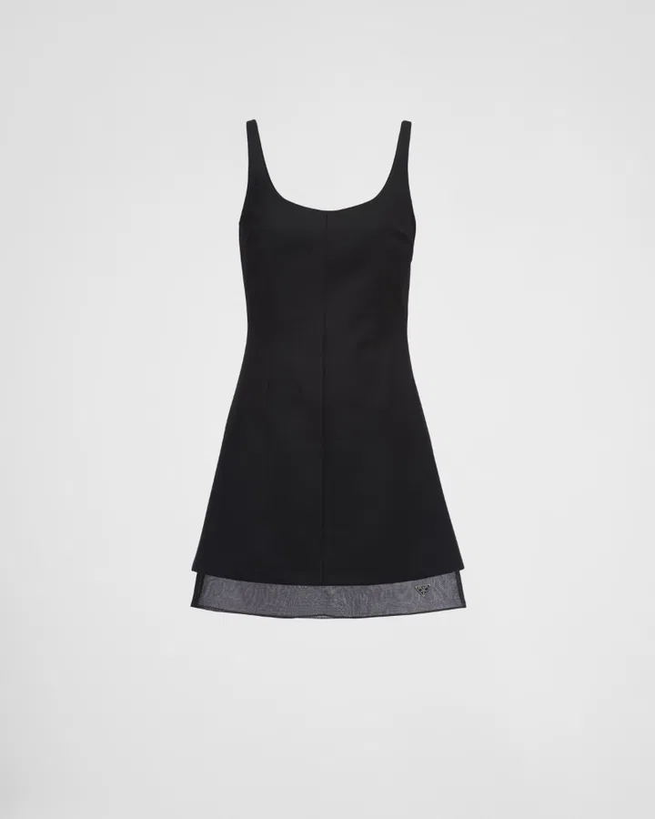 Black Mini Dress Prada Minimalist
