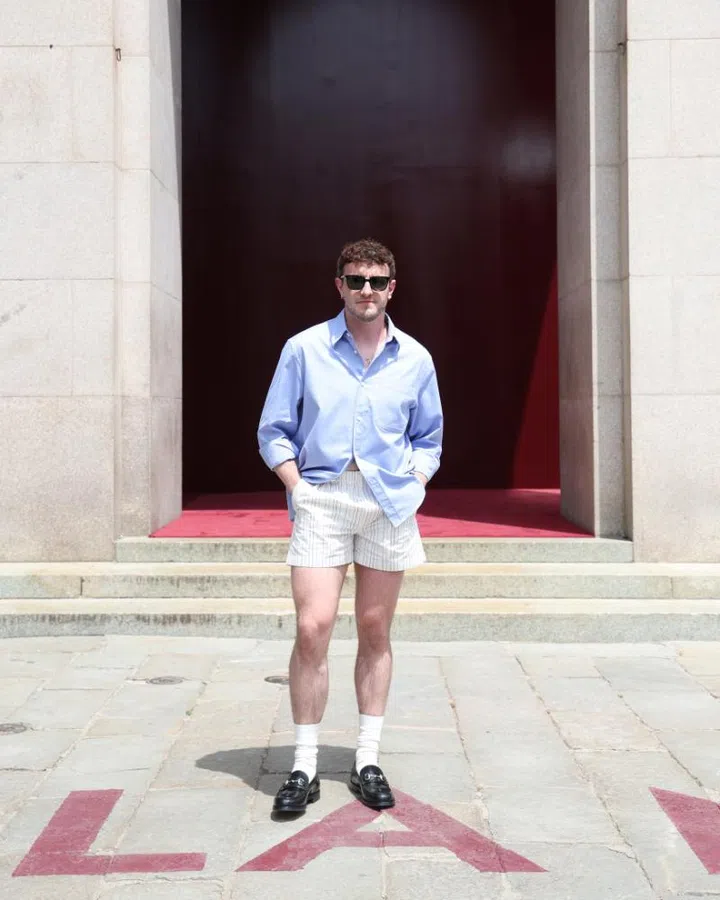 Menswear spring summer 2025 Gucci Prada Loewe Fendi DSquared2 Dries Van Noten shorts skin sexy sheer
