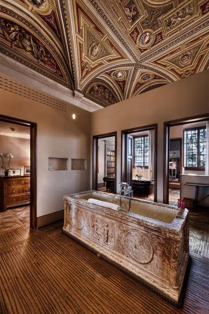 Bubble baths are passé—for the ultimate indulgence, fill your tub with the nectar of the Gods. At Italy's Il Salviatino hotel, you can choose between Prosecco, Spumante, or Champagne, and a butler will fill your bath with your preferred bubbly. They'll also light scented candles to set the mood and provide a chilled bottle to drink—all for the cool price of $10,000.