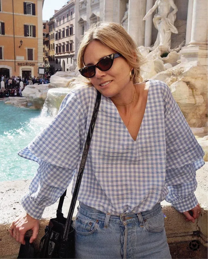 We're not surprised blogger Lucy Williams has picked up this  gingham Topshop separate. Chic and breezy – it's exactly what our wardrobes are calling out for. 