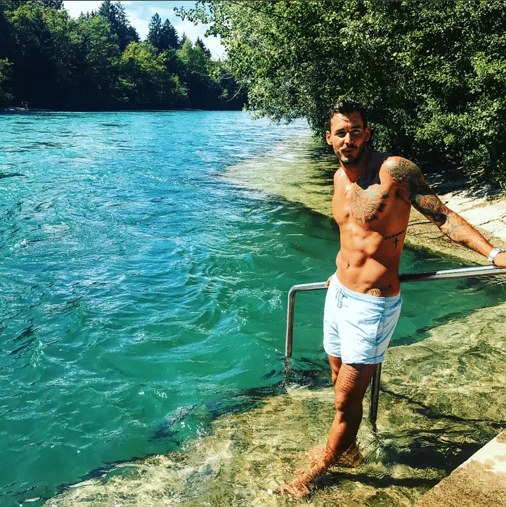 Playing for Switzerland.
Photo: Instagram