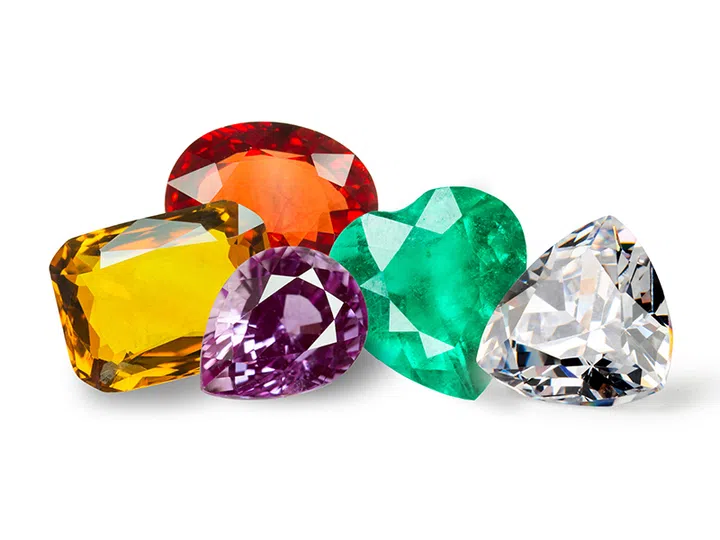 coloured gemstone engagement rings | loose gemstones