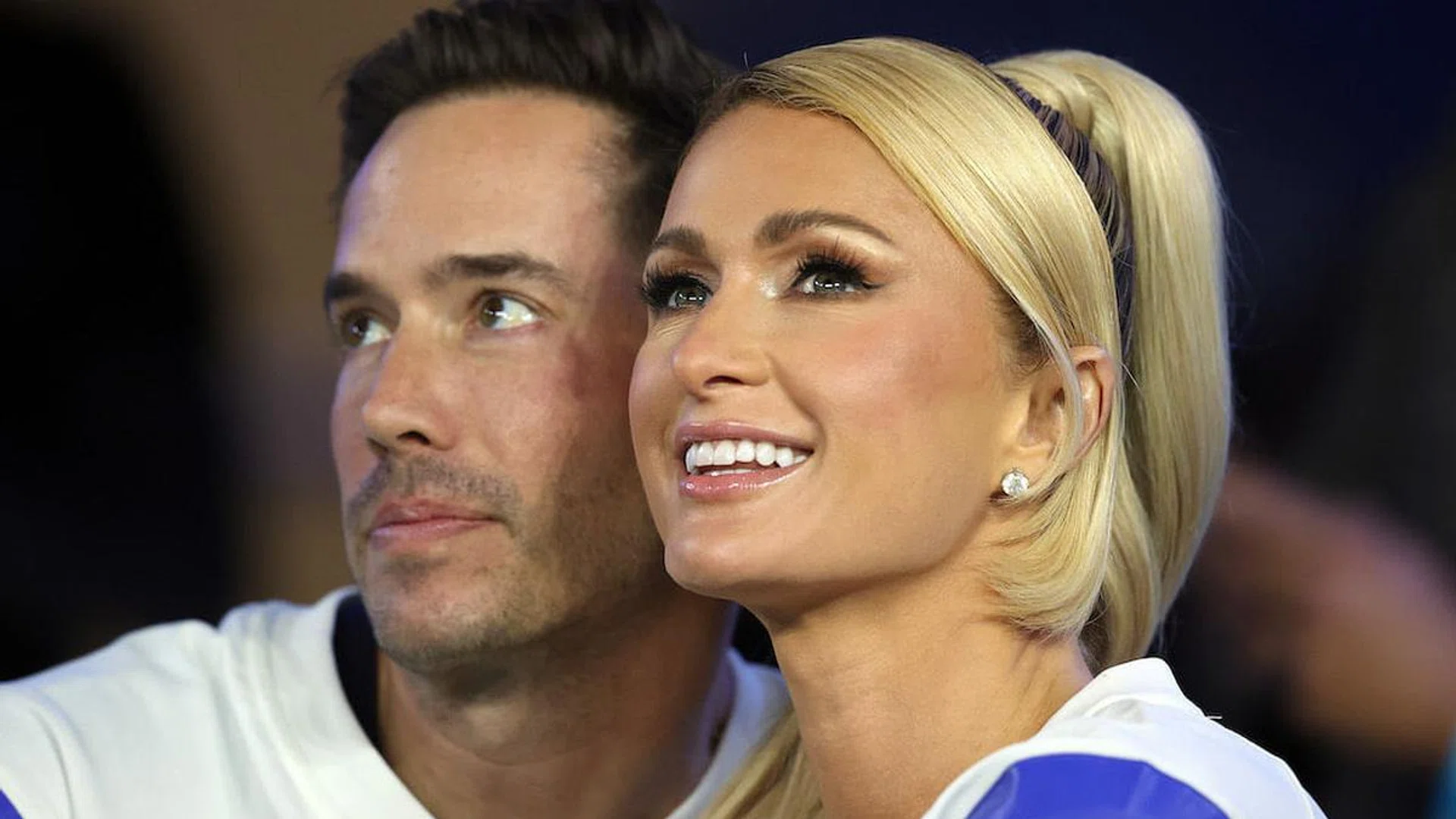 Paris Hilton and Carter Reum (Photo: Ronald Martinez/Getty Images)