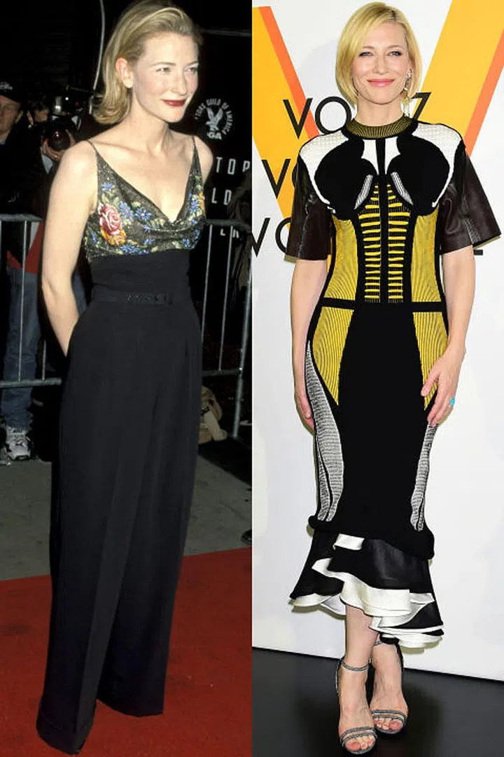 Bold yellow and corset dress = YES! Photo: Getty