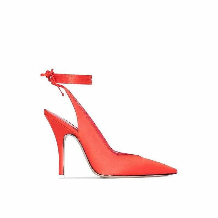 Venus 105mm Satin Pumps, $765, The Attico at Farfetch