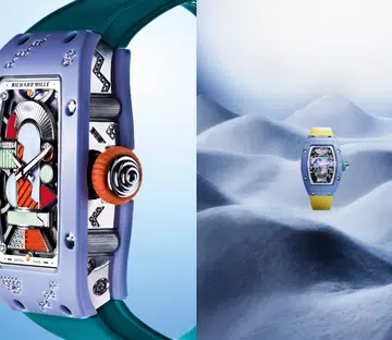 richard mille | RM 07-01 Coloured Ceramics collection in lavender pink and blush blue