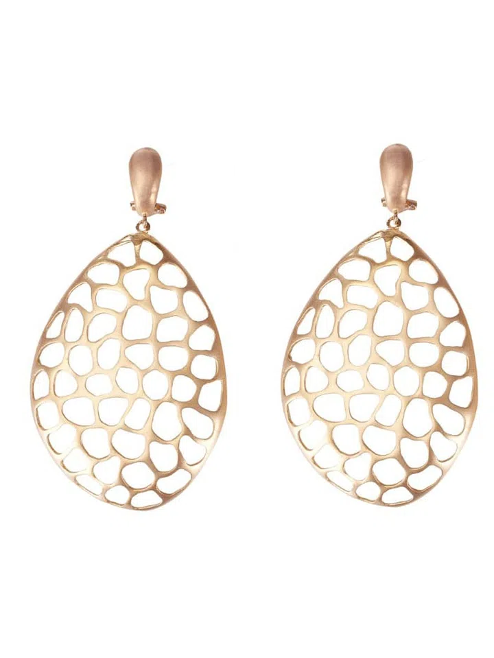 Singapore Jewellery Designer Marilyn Tan's gold plated Bronze Light clip earrings