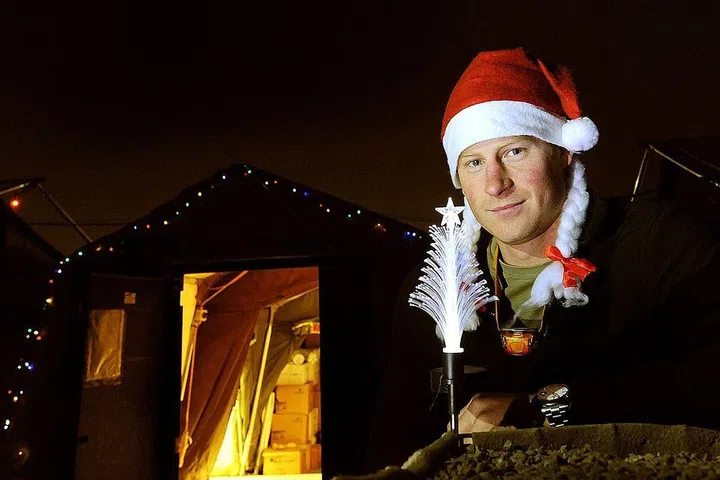 Though the family traditionally gathers at Sandringham, the Queen's estate in Norfolk, sometimes it's not so easy to get together. In 2012, Prince Harry celebrated Christmas in Afghanistan during his 20-week tour of duty.