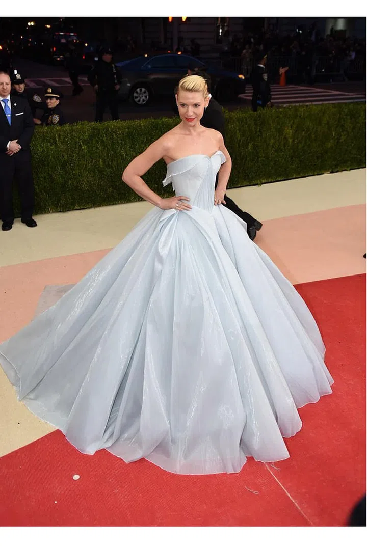 Claire Danes in Zac Posen. Photo: Getty.