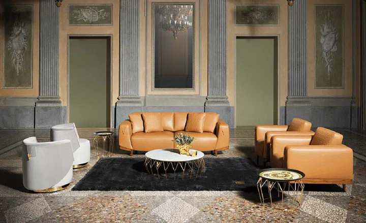 Virtus sofa, from Versace Home.