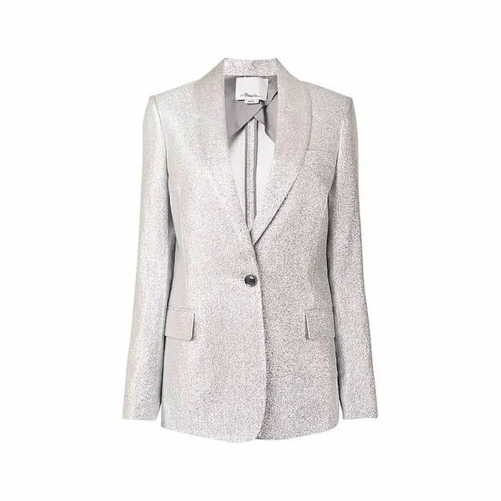 Single-Breasted Metallic Blazer, $1,850, 3.1 Phillip Lim at Farfetch