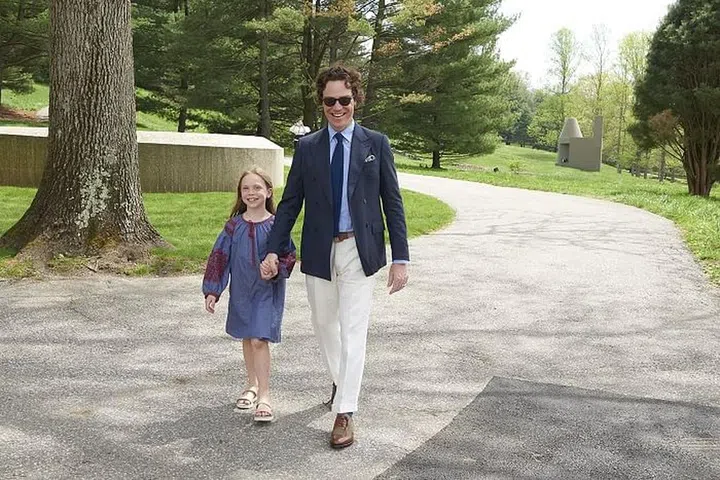 ESQUIRE EDITOR-IN-CHIEF JAY FIELDEN WITH HIS DAUGHTER. Photo: Hermès