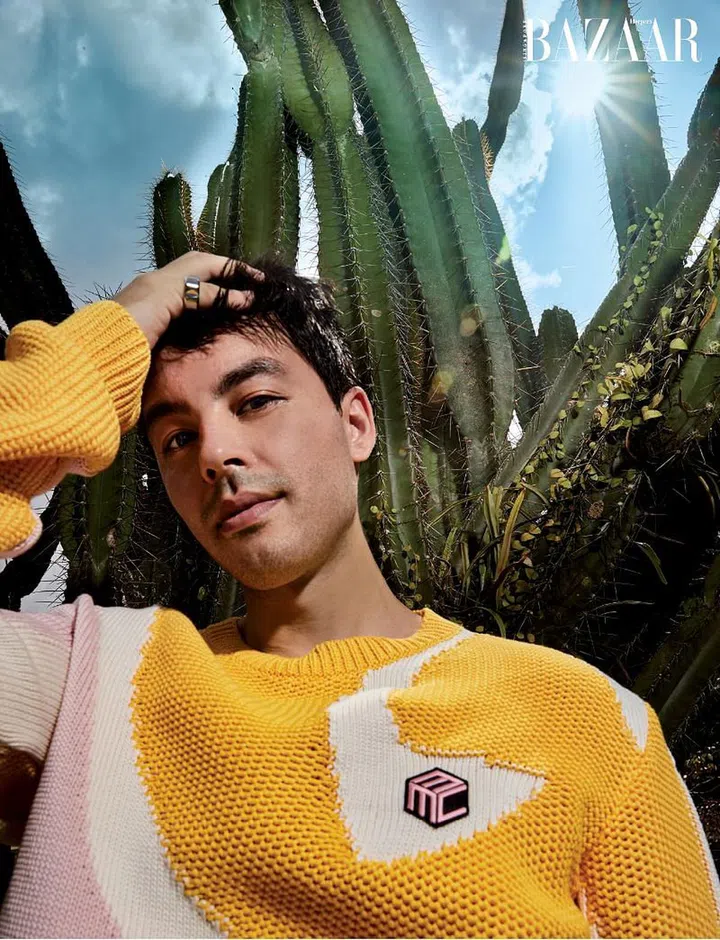 Sweater, MCM. Ring, Hermès.