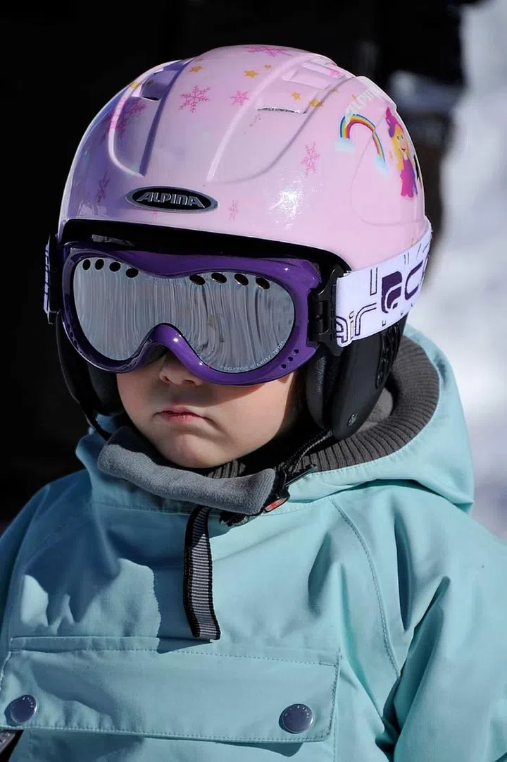 Prince Joachim and Princess Marie of Denmark's daughter during a skiing holiday on February 10, 2015. Photo: Getty 