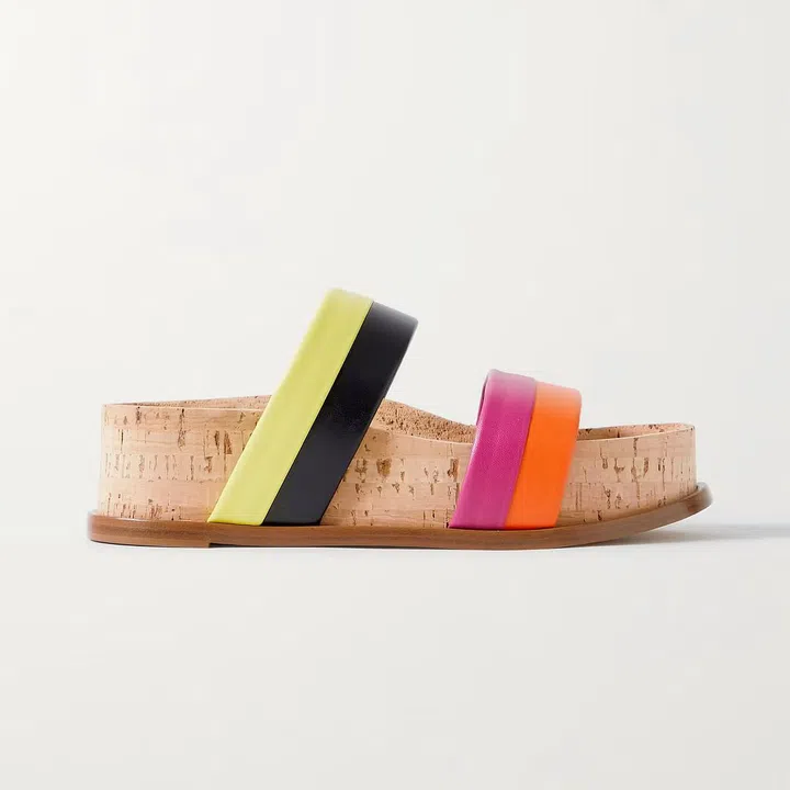 Striker Leather Platform Sandals, $785, Gabriela Hearst at Net-a-Porter
