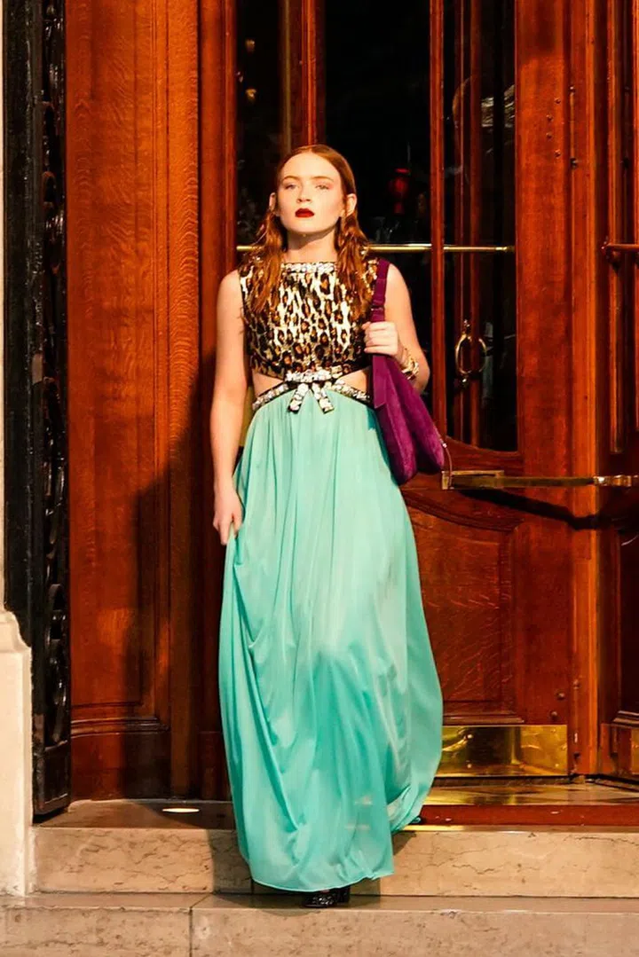 The Stranger Things star walks the runway for Miu Miu.

Photo: Getty