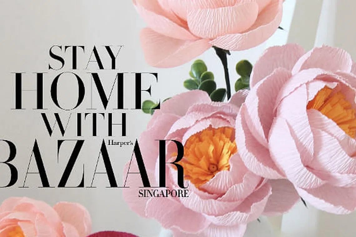 Stay Home With BAZAAR: How To Make Paper Flowers - Harper's Bazaar ...