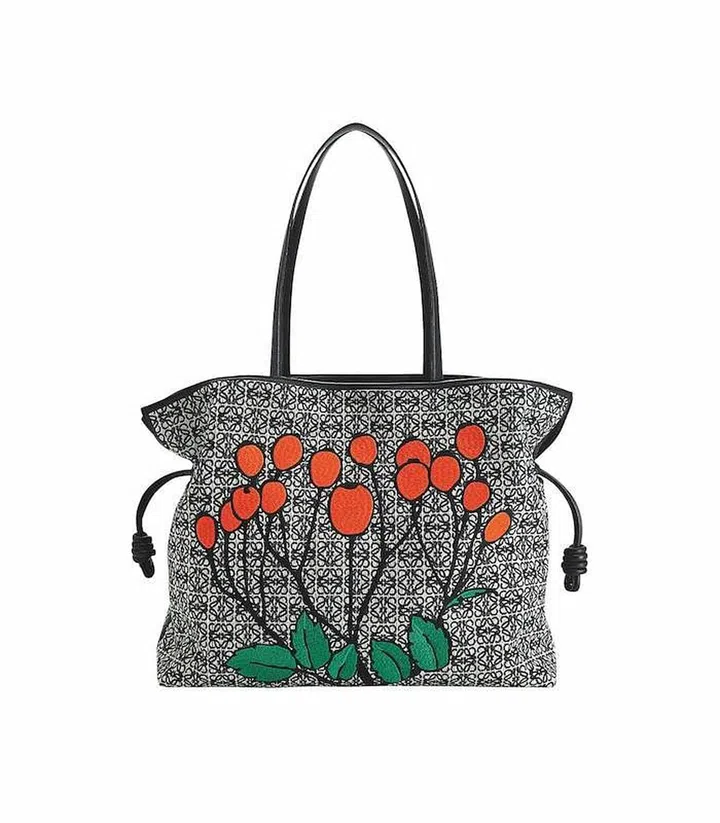 Embroidered Flamenco bag. (Photo: LOEWE)