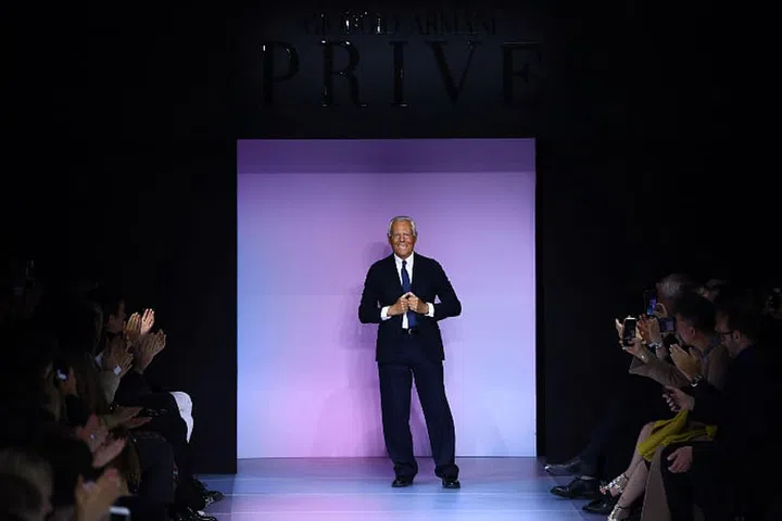 Giorgio Armani Fashion Show Getty 8th Birthday