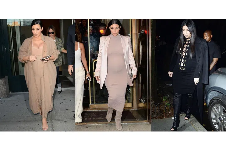 Kim Kardashian subscribes to the styling trick of staying in one colour family — including black — to instantly look pulled-together. Photo: Getty