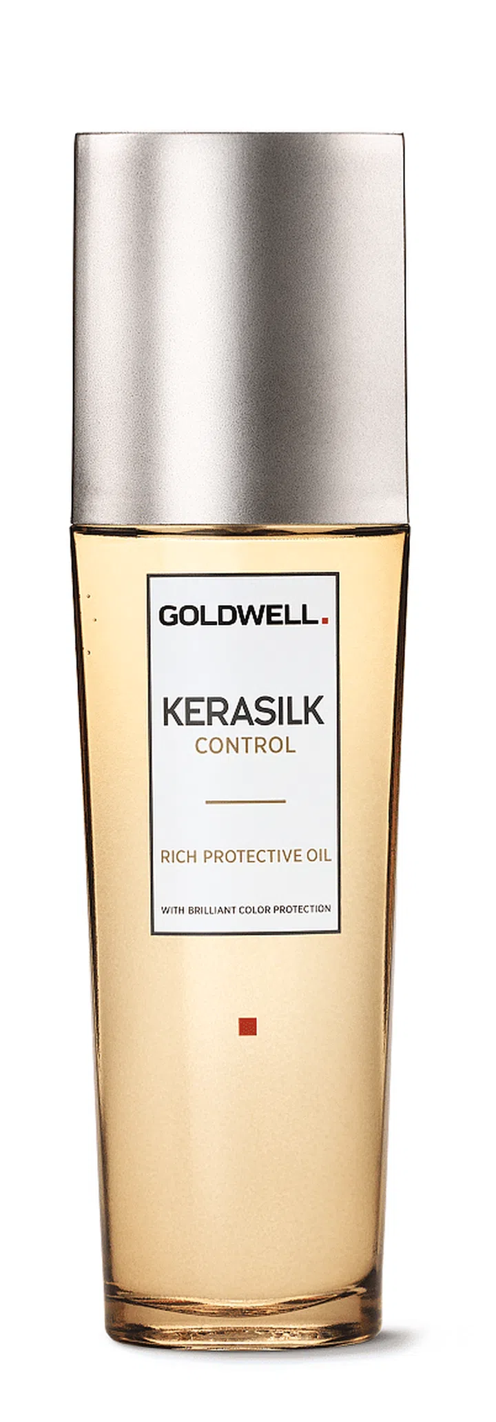 More of a serum texture, this packs keratin and hydrolysed silk to condition strands and defend against UV, humidity and heat. 